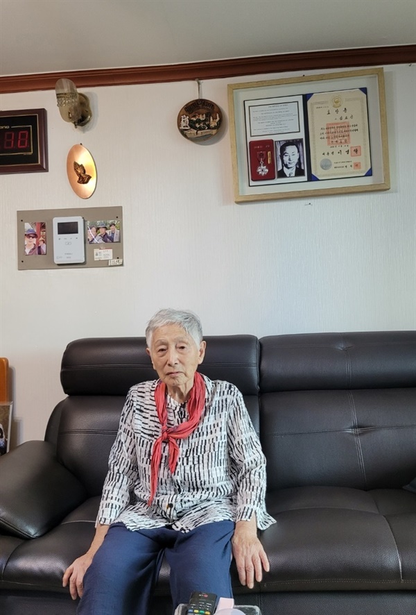 ▲  김교신 선생의 넷째 딸 김정옥 님 ⓒ 정병진