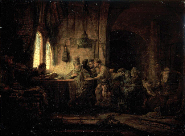Rembrandt(1606–1669, The Parable of the Laborers in the Vineyard. 1637.