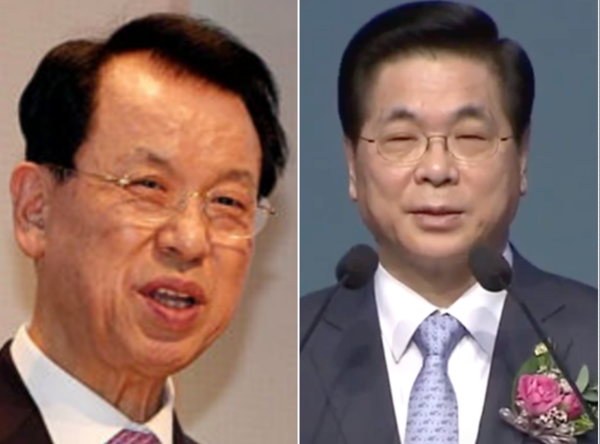 김삼환(좌) 이영훈(우) 목사 (사진: 미주뉴스앤조이 자료사진, 유튜브 영상 갈무리)