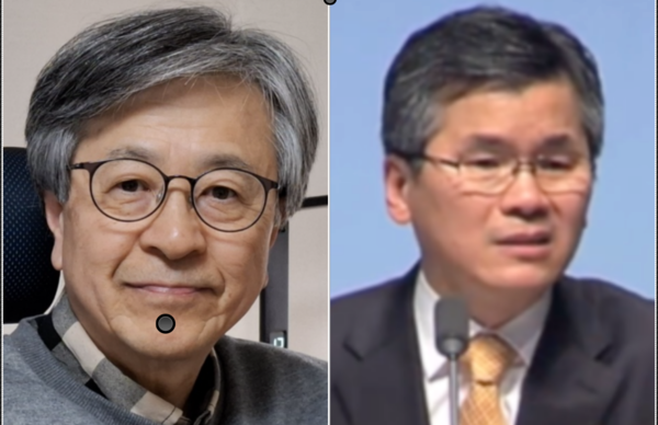 교회개혁실천연대 고문인 박득훈 목사(좌)와 분당우리교회 이찬수 목사(우)