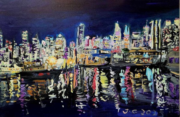 최요셉 作,   Evening Reflection.