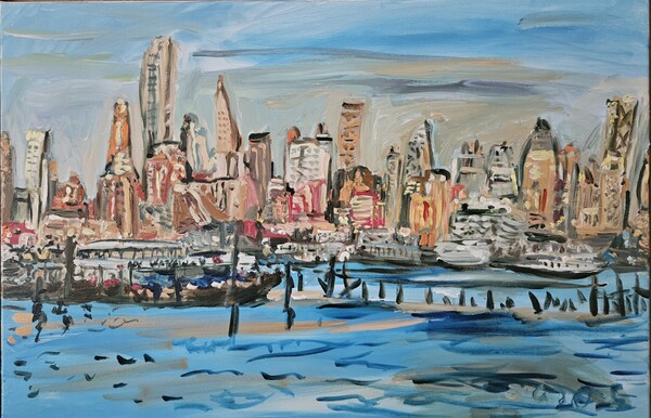 최요셉 作,  City View at Duck.