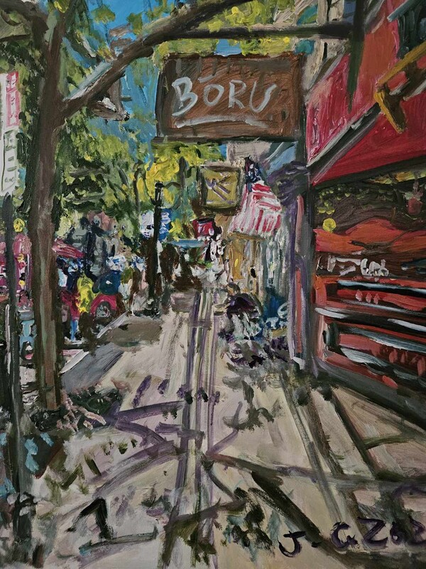  최요셉 作,  New Port Stroll.     