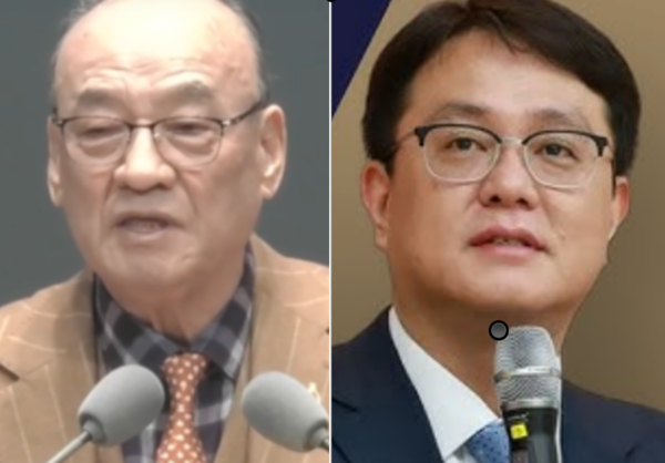 합성감리교회 구동태 목사(좌)와 최정규 목사(우)